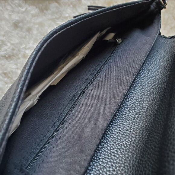 Women's Vegan Leather Shoulder Bag / Clutch Back - Picture 6 of 7